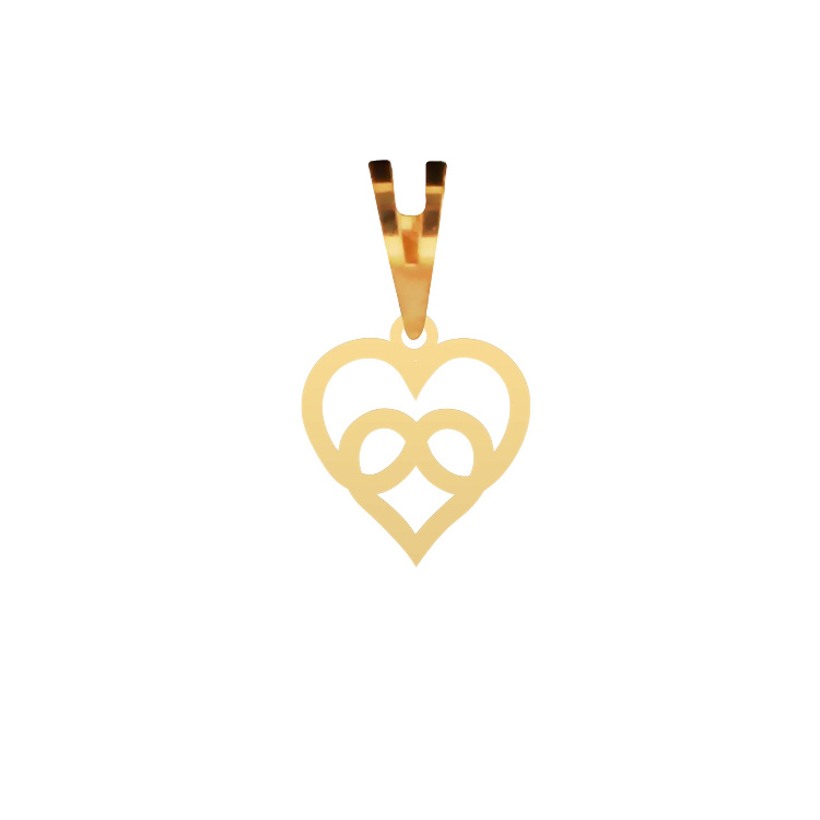 پلاک گردنبند طلا 18 عیار شمیم گلد گالری مدل قلب کد P-1 پلاک گردنبند طلا 18 عیار شمیم گلد گالری مدل قلب کد P-1