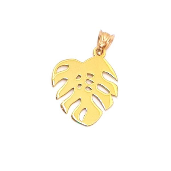 آویز گردنبند طلا 18 عیار شمیم گلد گالری طرح برگ آویز گردنبند طلا 18 عیار شمیم گلد گالری طرح برگ