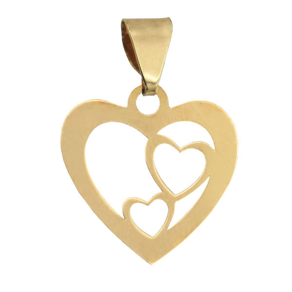 آویز گردنبند طلا 18 عیار شمیم گلد گالری طرح قلب کد 384M78 آویز گردنبند طلا 18 عیار شمیم گلد گالری طرح قلب کد 384M78