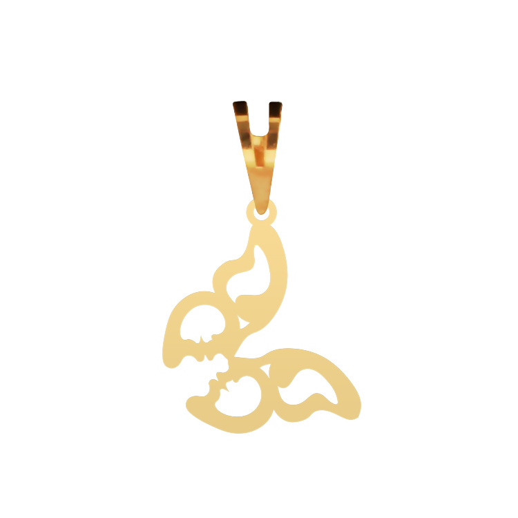 پلاک گردنبند طلا 18 عیار شمیم گلد گالری مدل نیم رخ پروانه ای کد P-76 پلاک گردنبند طلا 18 عیار شمیم گلد گالری مدل نیم رخ پروانه ای کد P-76