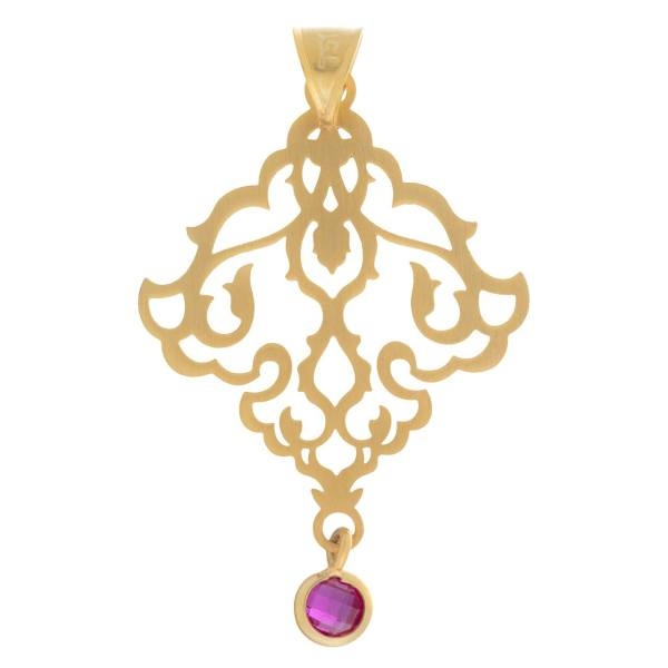 آویز گردنبند طلا 18 عیار شمیم گلد گالری مدل N157 آویز گردنبند طلا 18 عیار شمیم گلد گالری مدل N157