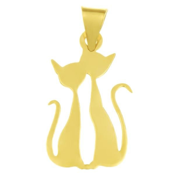 آویز گردنبند طلا 18 عیار شمیم گلد گالری طرح گربه کد UN042 آویز گردنبند طلا 18 عیار شمیم گلد گالری طرح گربه کد UN042