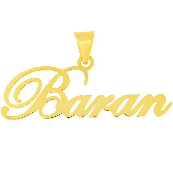 آویز گردنبند طلا 18 عیار شمیم گلد گالری طرح اسم باران کد UN023 آویز گردنبند طلا 18 عیار شمیم گلد گالری طرح اسم باران کد UN023