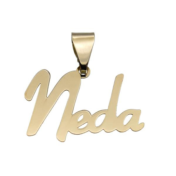 آویز گردنبند طلا 18 عیار شمیم گلد گالری طرح ندا کد 422M140 آویز گردنبند طلا 18 عیار شمیم گلد گالری طرح ندا کد 422M140