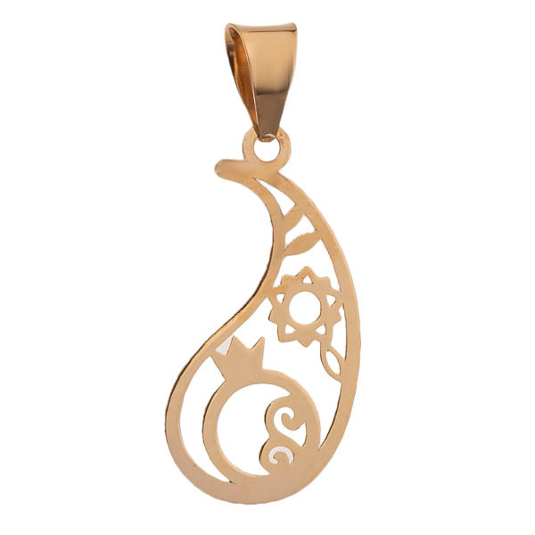 آویز گردنبند طلا 18عیار شمیم گلد گالری طرح بته جقه کد SG291 آویز گردنبند طلا 18عیار شمیم گلد گالری طرح بته جقه کد SG291