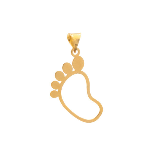 آویز گردنبند طلا 18 عیار شمیم گلد گالری طرح پای نوزاد مدل DP41 آویز گردنبند طلا 18 عیار شمیم گلد گالری طرح پای نوزاد مدل DP41