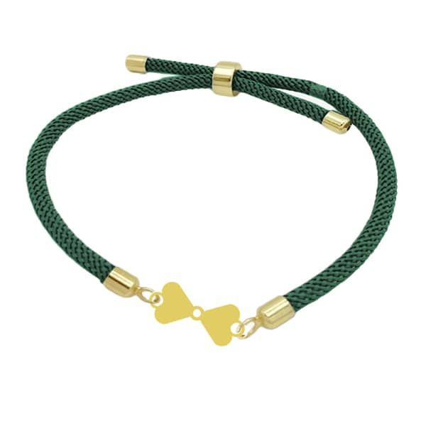 دستبند طلا 18 عیار زنانه شمیم گلد گالری مدل پاپیونی دستبند طلا 18 عیار زنانه شمیم گلد گالری مدل پاپیونی