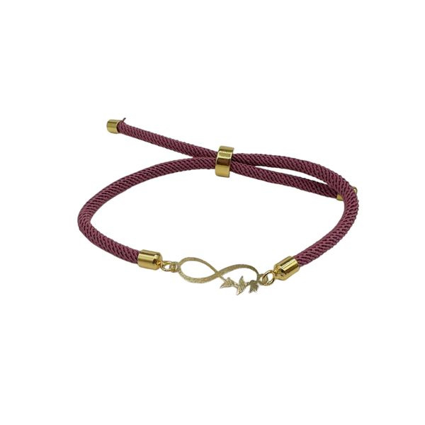 دستبند طلا 18 عیار زنانه شمیم گلد گالری مدل بی نهایت و پرنده DZ011207 دستبند طلا 18 عیار زنانه شمیم گلد گالری مدل بی نهایت و پرنده DZ011207