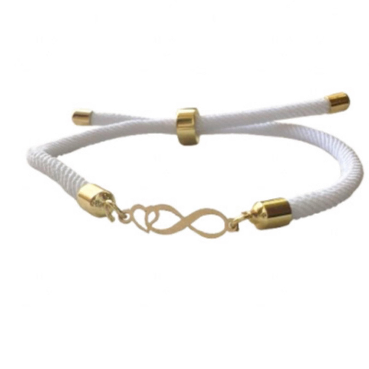 دستبند طلا 18 عیار زنانه شمیم گلد گالری مدل بینهایت و قلب کد S51-3 دستبند طلا 18 عیار زنانه شمیم گلد گالری مدل بینهایت و قلب کد S51-3