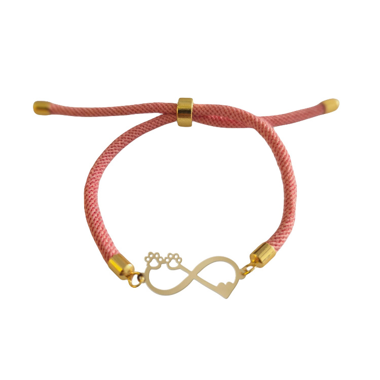 دستبند طلا 18 عیار زنانه شمیم گلد گالری طرح مینیمال بینهایت ردپا کد D58-14 دستبند طلا 18 عیار زنانه شمیم گلد گالری طرح مینیمال بینهایت ردپا کد D58-14