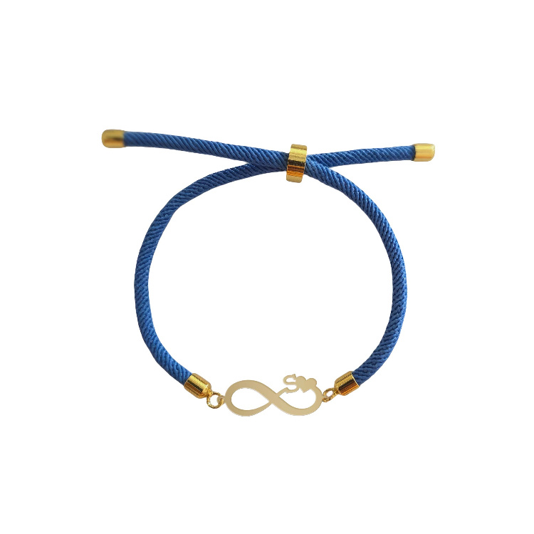 دستبند طلا 18 عیار زنانه شمیم گلد گالری مدل بینهایت قلب با حرف S کد D56-3 دستبند طلا 18 عیار زنانه شمیم گلد گالری مدل بینهایت قلب با حرف S کد D56-3