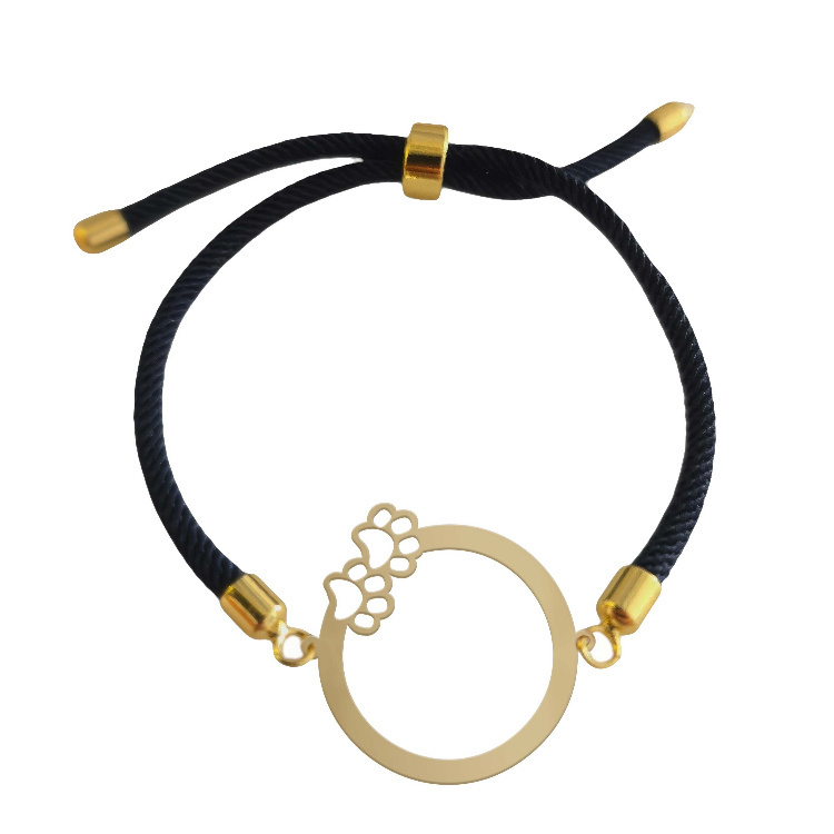 دستبند طلا 18 عیار زنانه شمیم گلد گالری طرح پنجه گربه کد H81 دستبند طلا 18 عیار زنانه شمیم گلد گالری طرح پنجه گربه کد H81