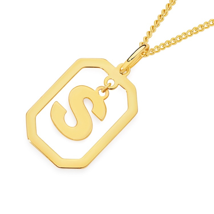 گردنبند طلا 18 عیار زنانه شمیم گلد گالری مدل مینیمال حرف S کد S-85