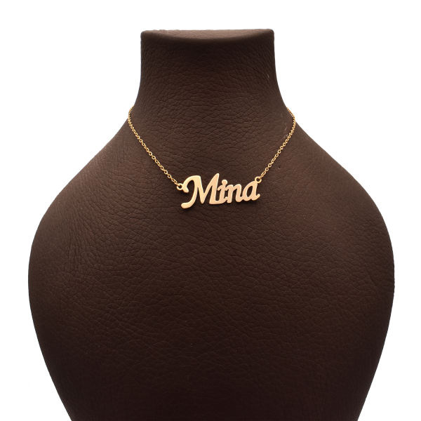 گردنبند طلا 18 عیار زنانه شمیم گلد گالری طرح مینا کد A2430