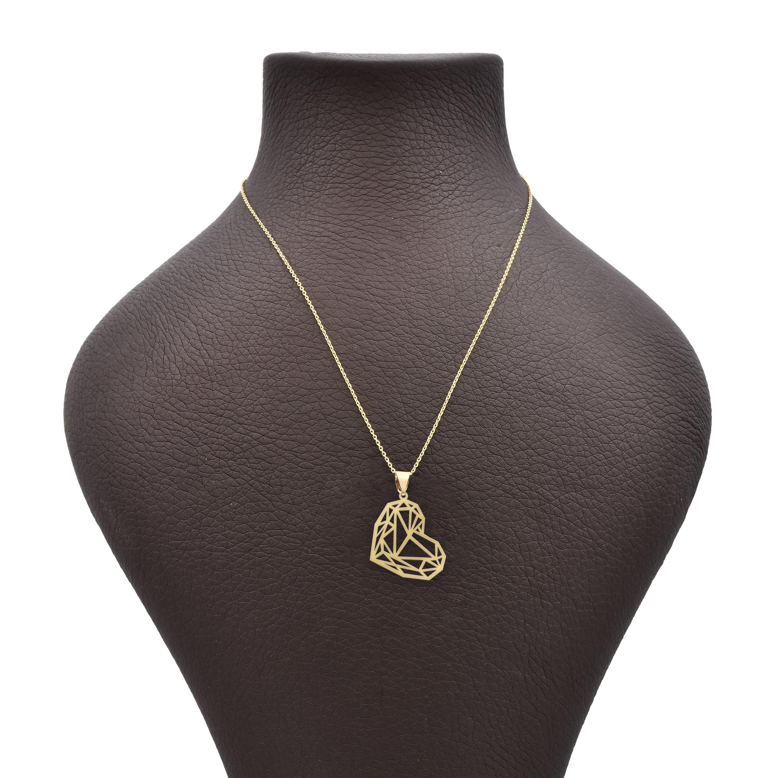 گردنبند طلا 18 عیار شمیم گلد گالری طرح قلب مدل Z11 گردنبند طلا 18 عیار شمیم گلد گالری طرح قلب مدل Z11