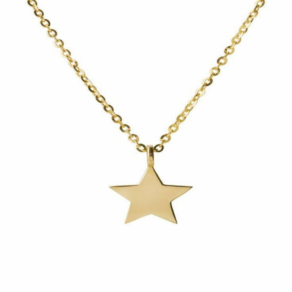 گردنبند طلا 18 عیار زنانه شمیم گلد گالری مدل ستاره گردنبند طلا 18 عیار زنانه شمیم گلد گالری مدل ستاره