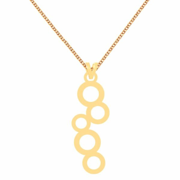 گردنبند طلا 18 عیار زنانه شمیم گلد گالری مدل دایره گردنبند طلا 18 عیار زنانه شمیم گلد گالری مدل دایره