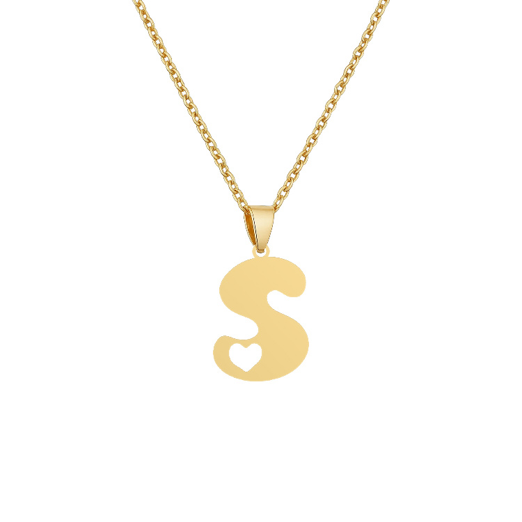 گردنبند طلا 18 زنانه شمیم گلد گالری طرح مینیمال حرف S و قلب کد Z-13 گردنبند طلا 18 زنانه شمیم گلد گالری طرح مینیمال حرف S و قلب کد Z-13
