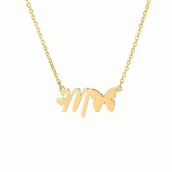 گردنبند طلا 18 عیار زنانه شمیم گلد گالری مدل  ام گردنبند طلا 18 عیار زنانه شمیم گلد گالری مدل  ام