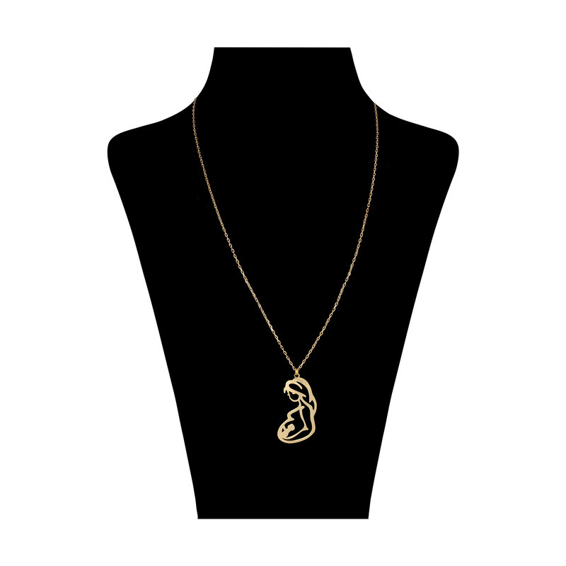 گردنبند طلا 18 عیار زنانه شمیم گلد گالری کد 3021