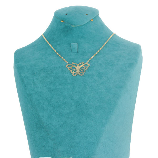 گردنبند طلا 18عیار زنانه شمیم گلد گالری طرح پروانه کد 06112.1.09 گردنبند طلا 18عیار زنانه شمیم گلد گالری طرح پروانه کد 06112.1.09