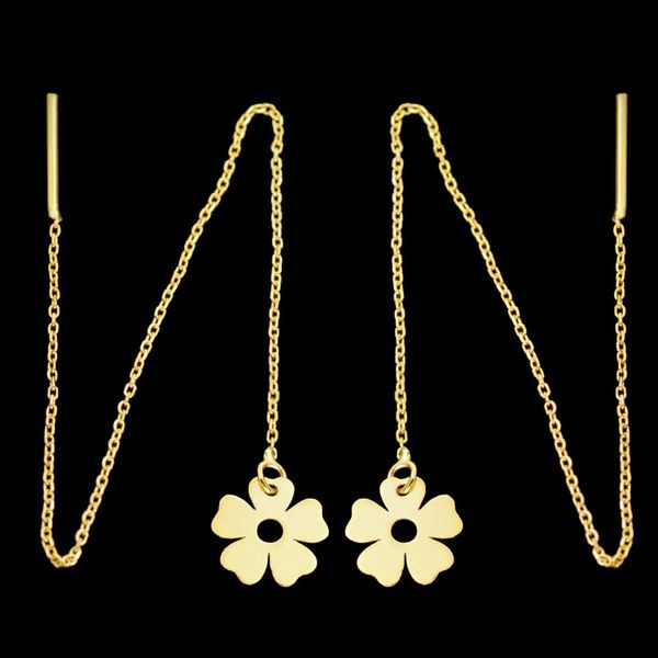 گوشواره طلا 18 عیار زنانه شمیم گلد گالری مدل بخیه ای کد 2788k گوشواره طلا 18 عیار زنانه شمیم گلد گالری مدل بخیه ای کد 2788k