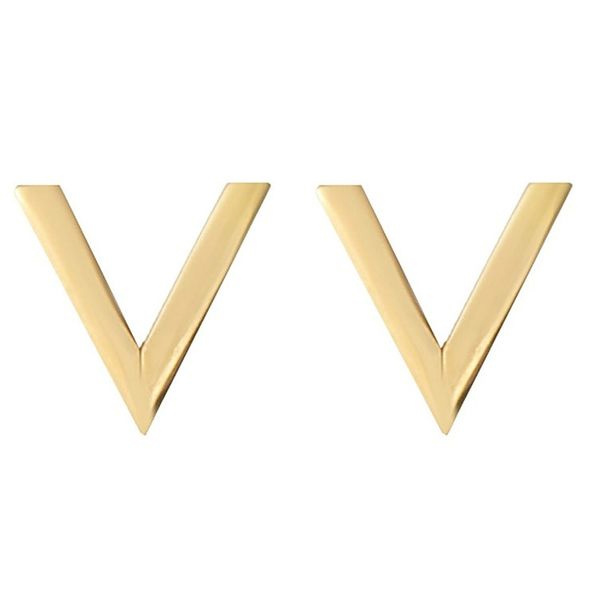 گوشواره طلا 18 عیار زنانه شمیم گلد گالری مدل وی گوشواره طلا 18 عیار زنانه شمیم گلد گالری مدل وی