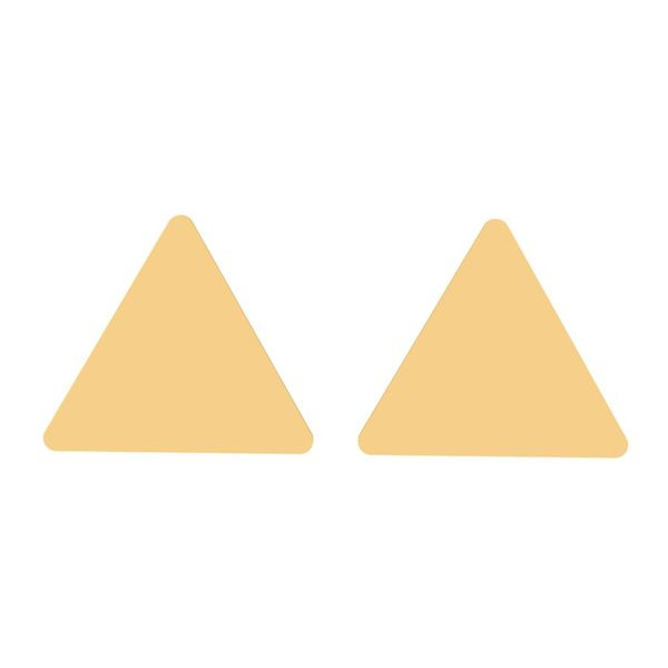 گوشواره طلا 18 عیار زنانه شمیم گلد گالری مدل مثلث گوشواره طلا 18 عیار زنانه شمیم گلد گالری مدل مثلث