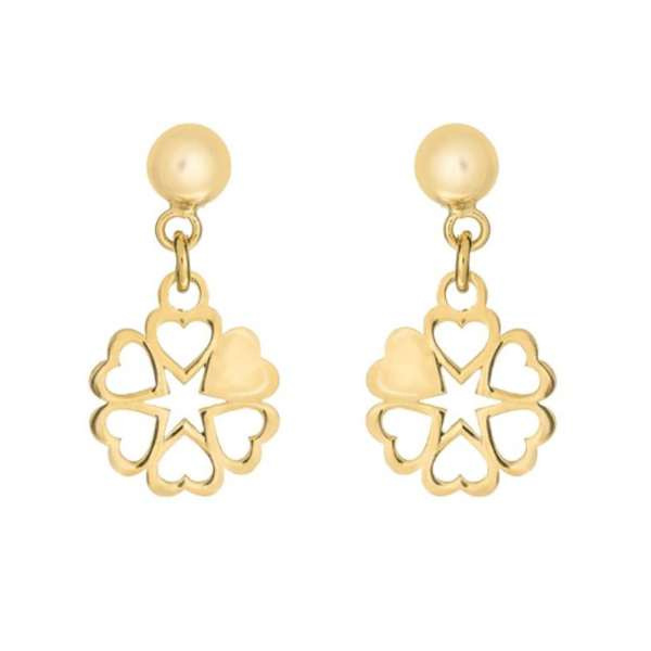 گوشواره طلا 18 عیار زنانه شمیم گلد گالری مدل GE147 گوشواره طلا 18 عیار زنانه شمیم گلد گالری مدل GE147