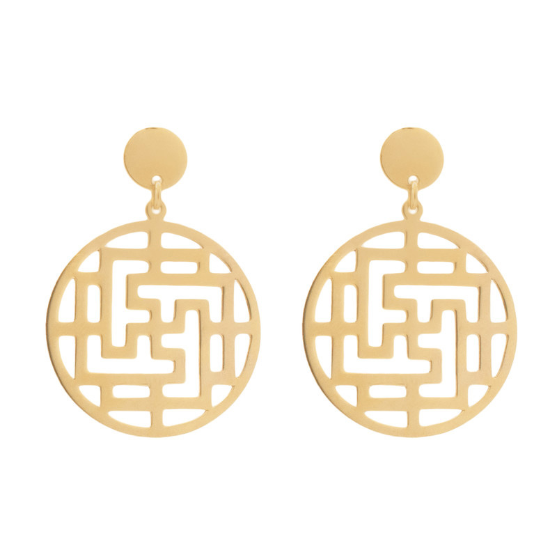 گوشواره طلا 18 عیار زنانه شمیم گلد گالری مدل DE86 گوشواره طلا 18 عیار زنانه شمیم گلد گالری مدل DE86