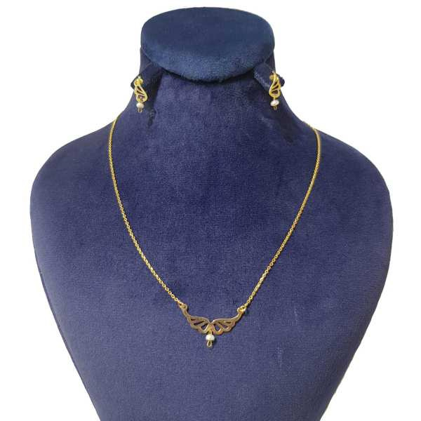 نیم ست طلا 18 عیار زنانه شمیم گلد گالری مدل N414 نیم ست طلا 18 عیار زنانه شمیم گلد گالری مدل N414