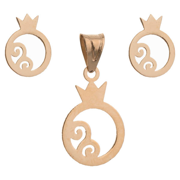 نیم ست طلا 18 عیار شمیم گلد گالری مدل ds4006 نیم ست طلا 18 عیار شمیم گلد گالری مدل ds4006