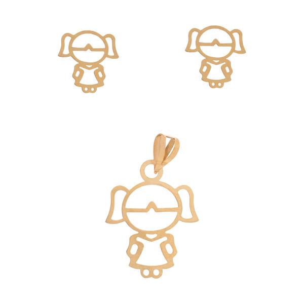 نیم ست طلا 18 عیار زنانه شمیم گلد گالری کد 28 نیم ست طلا 18 عیار زنانه شمیم گلد گالری کد 28