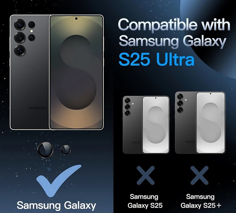 محافظ لنز دوربین اپیکوی مدل Chelipa مناسب برای گوشی موبایل سامسونگ Galaxy S25 Ultra محافظ لنز دوربین اپیکوی مدل Chelipa مناسب برای گوشی موبایل سامسونگ Galaxy S25 Ultra