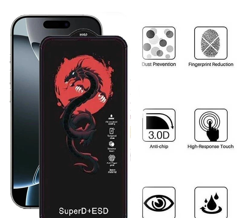 محافظ صفحه نمایش اپیکوی مدل Red Dragon ESD مناسب برای گوشی موبایل اپل iPhone 16 / 15 / 14 Pro محافظ صفحه نمایش اپیکوی مدل Red Dragon ESD مناسب برای گوشی موبایل اپل iPhone 16 / 15 / 14 Pro