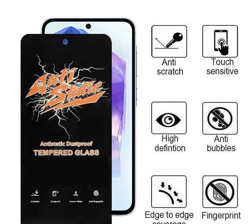 محافظ صفحه نمایش اپیکوی مدل AntiStatic DustProof مناسب برای گوشی موبایل سامسونگ Galaxy S25 FE / A55 / A35 محافظ صفحه نمایش اپیکوی مدل AntiStatic DustProof مناسب برای گوشی موبایل سامسونگ Galaxy S25 FE / A55 / A35