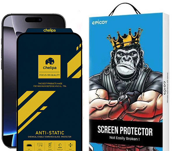 محافظ صفحه نمایش اپیکوی مدل Chelipa Anti-Static مناسب برای گوشی موبایل اپل iPhone 16 Pro Max محافظ صفحه نمایش اپیکوی مدل Chelipa Anti-Static مناسب برای گوشی موبایل اپل iPhone 16 Pro Max
