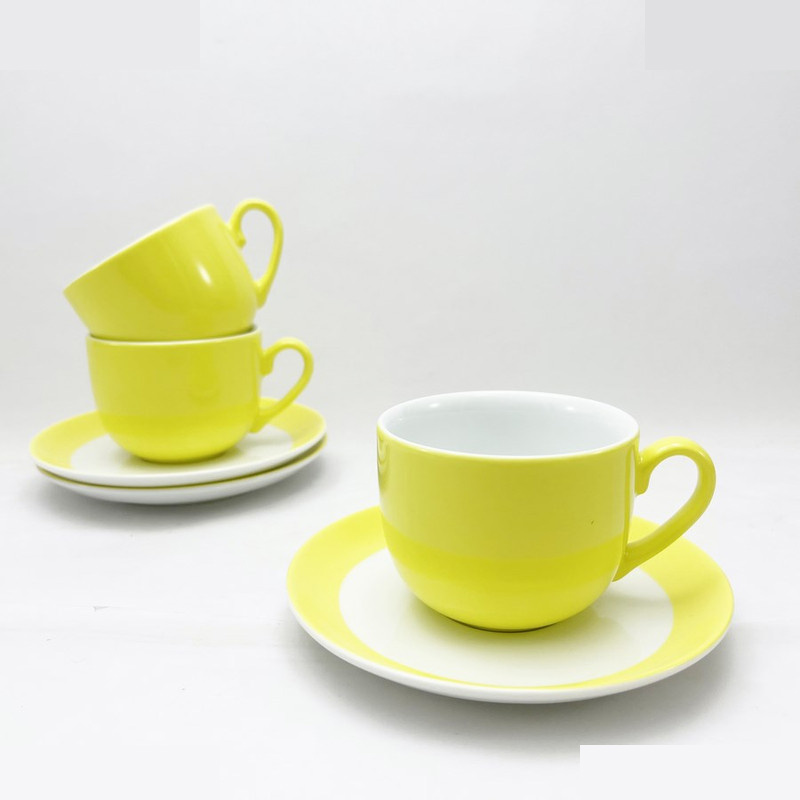 ست فنجان و نعلبکی 12 پارچه چینی زرین ایران مدل آفتاب درجه عالی