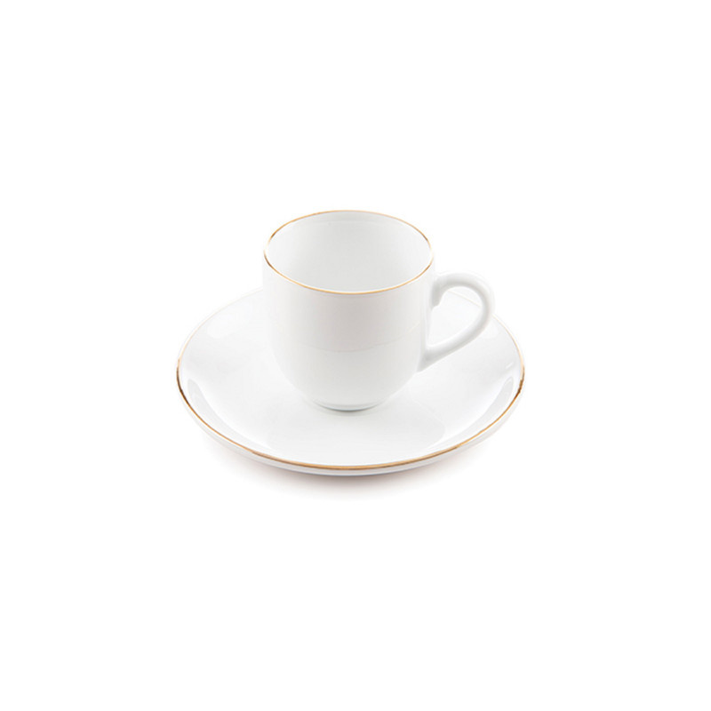 ست فنجان و نعلبکی 12 پارچه قهوه خوری چینی زرین ایران مدل ایتالیا 6 زرین درجه یک