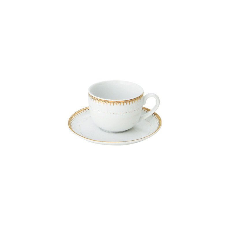 ست فنجان و نعلبکی 12 پارچه چینی زرین ایران مدل چای خوری ایتالیا اف 8 سپیدار درجه سه