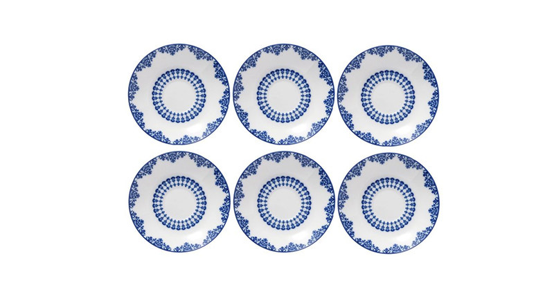 نعلبکی چینی زرین ایران مدل اوشن بسته 6 عددی