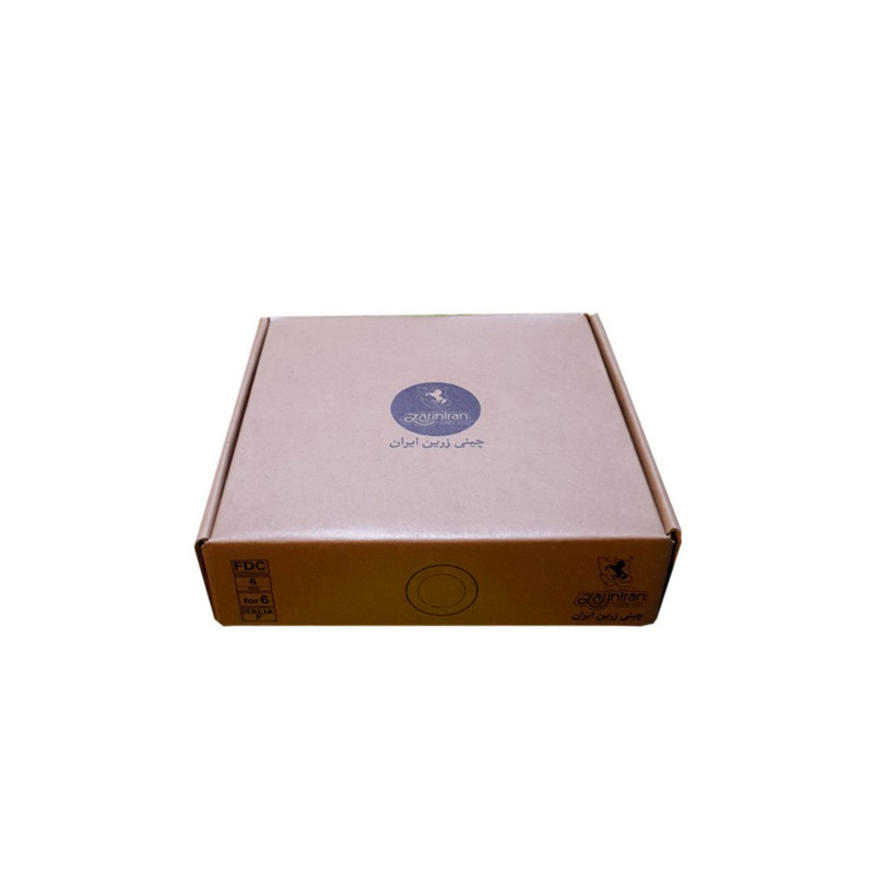 نعلبکی چینی زرین ایران مدل گلستان بسته 6 عددی