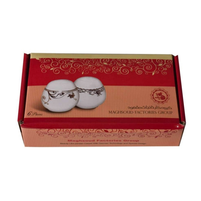 نمکدان مقصود مدل دور طلا بسته 6 عددی