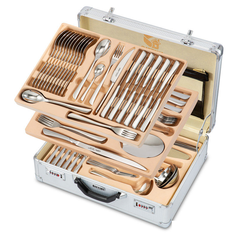 سرویس قاشق و چنگال 146 پارچه جی فی نی مدل DA063 سرویس قاشق و چنگال 146 پارچه جی فی نی مدل DA063