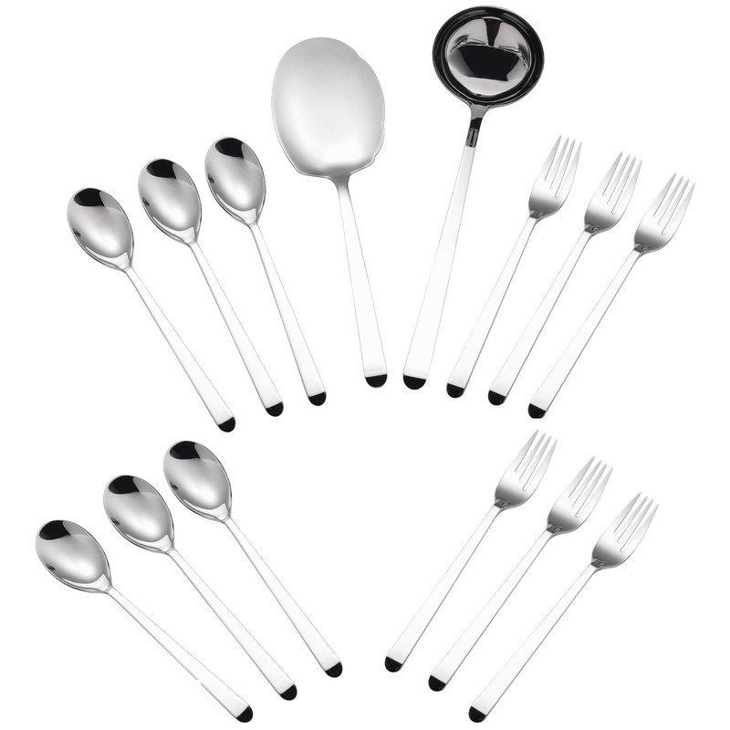 سرویس قاشق و چنگال 14 پارچه جی فی نی مدل 01