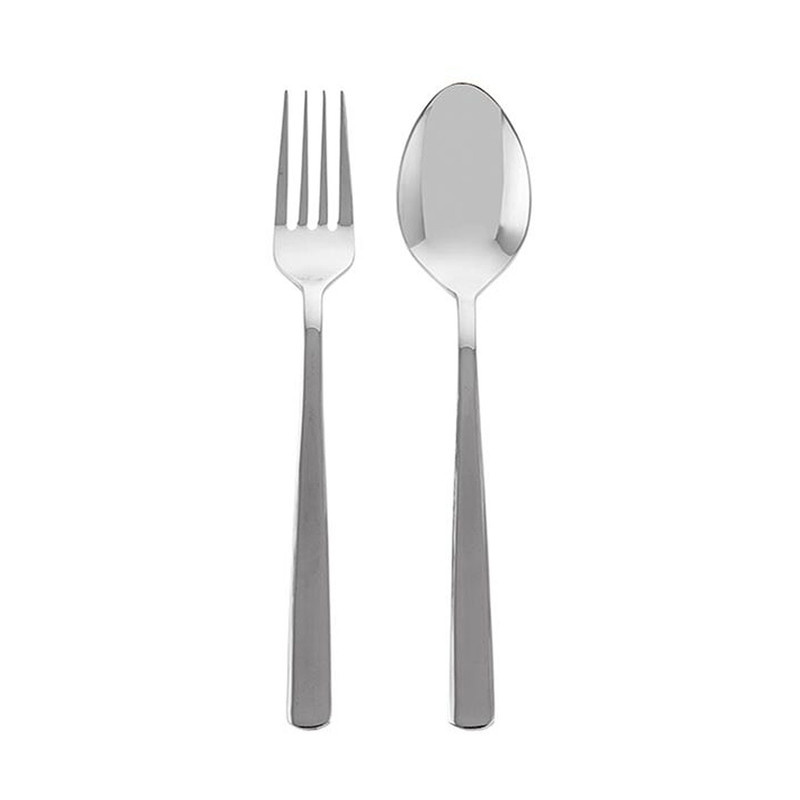 سرویس قاشق و چنگال غذاخوری 12 پارچه صنایع استیل ایران مدل روما کد 6