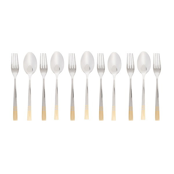 قاشق و چنگال ناب استیل مدل فلورانس قاشق و چنگال ناب استیل مدل فلورانس