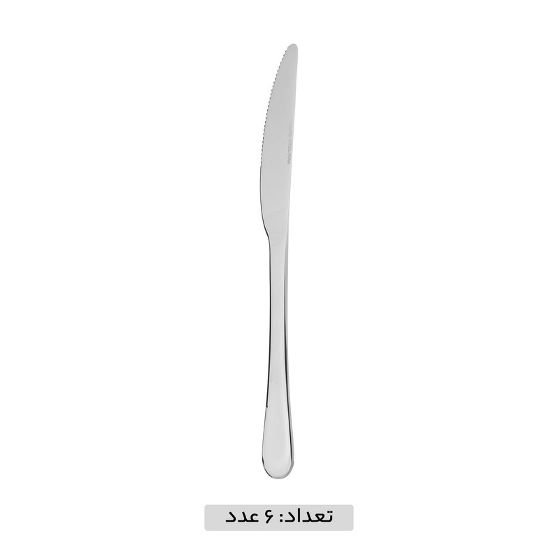 کارد غذاخوری صنایع استیل ایران مدل پارما بسته 6 عددی کارد غذاخوری صنایع استیل ایران مدل پارما بسته 6 عددی