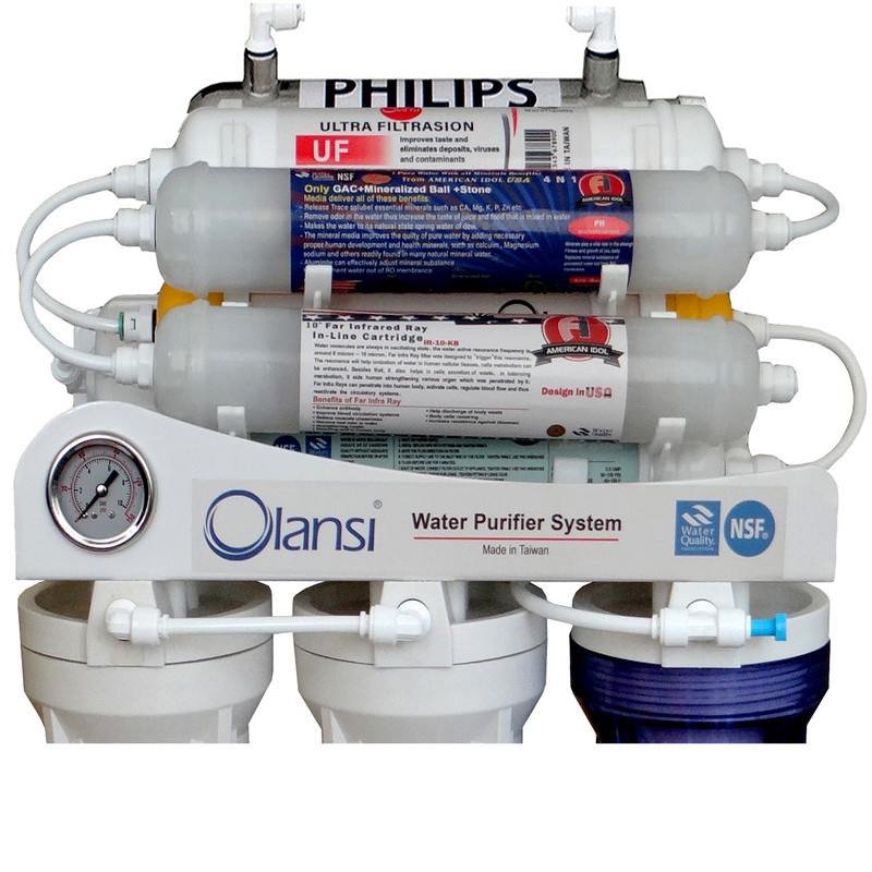 دستگاه تصفیه کننده آب اولانسی مدل REVERSE OSMOSIS AT7950 به همراه کیت نشتی گیر دستگاه تصفیه کننده آب اولانسی مدل REVERSE OSMOSIS AT7950 به همراه کیت نشتی گیر