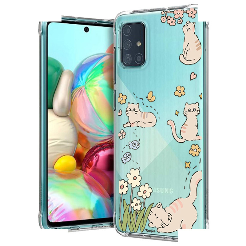 کاور گوشی طرح Cat & Flower مناسب برای گوشی موبایل سامسونگ Galaxy A71 کاور گوشی طرح Cat & Flower مناسب برای گوشی موبایل سامسونگ Galaxy A71